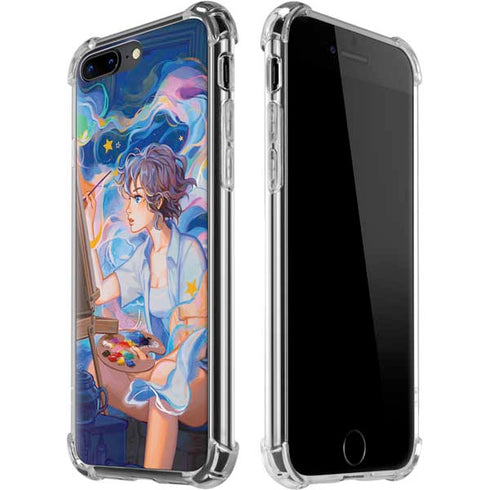 Rainbow Anime Artist Painter by Ivy Dolamore iPhone Cases